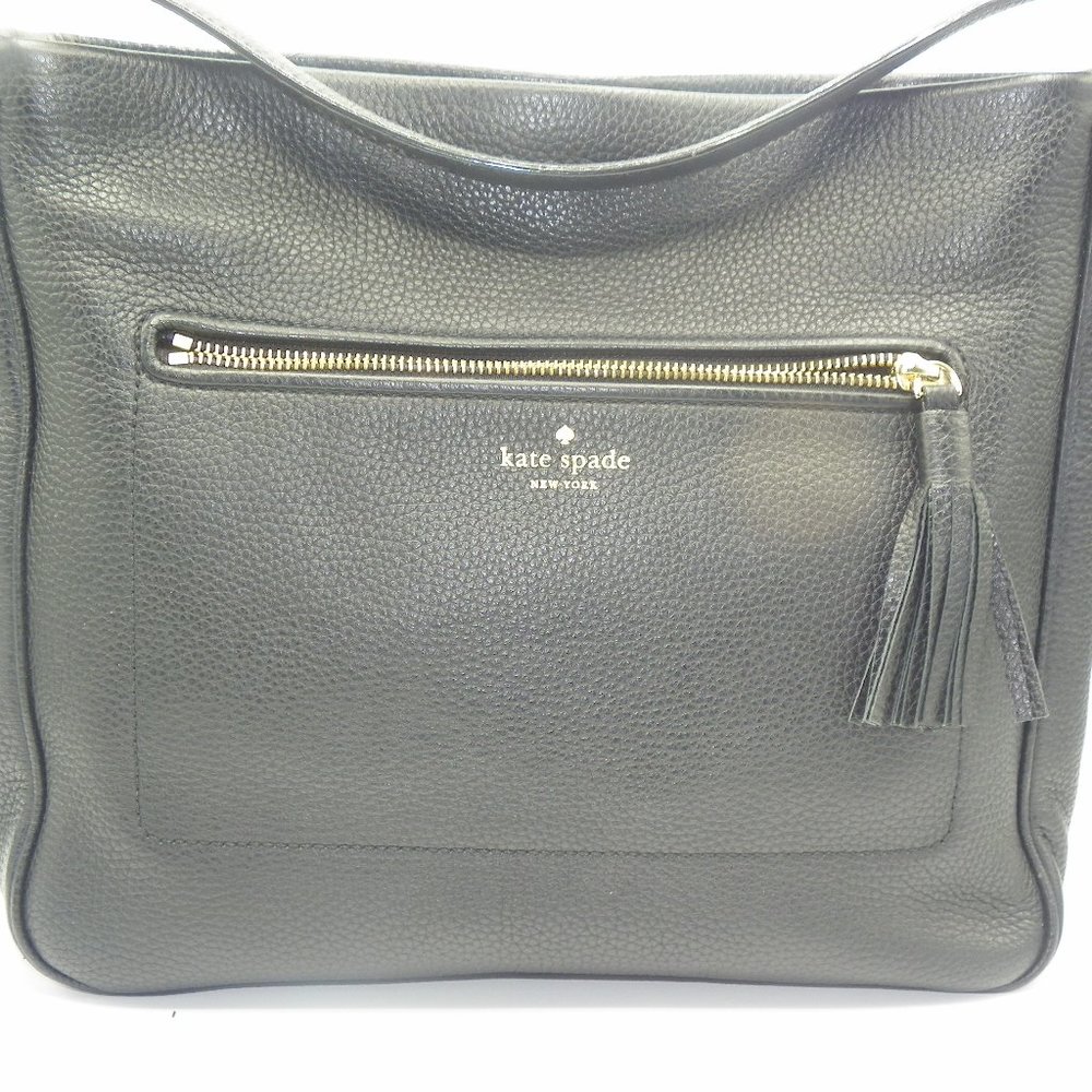 KATE SPADE LARGE BLK TOTE EUC